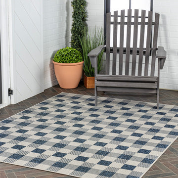 Darcy Traditional Geometric Bold Gingham Area Rug